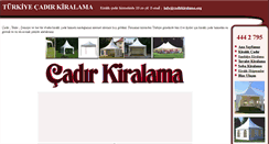 Desktop Screenshot of cadirkiralama.org